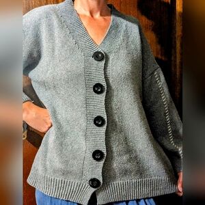 Oversized, knitted style cardigan, fits large - Excellent used condition